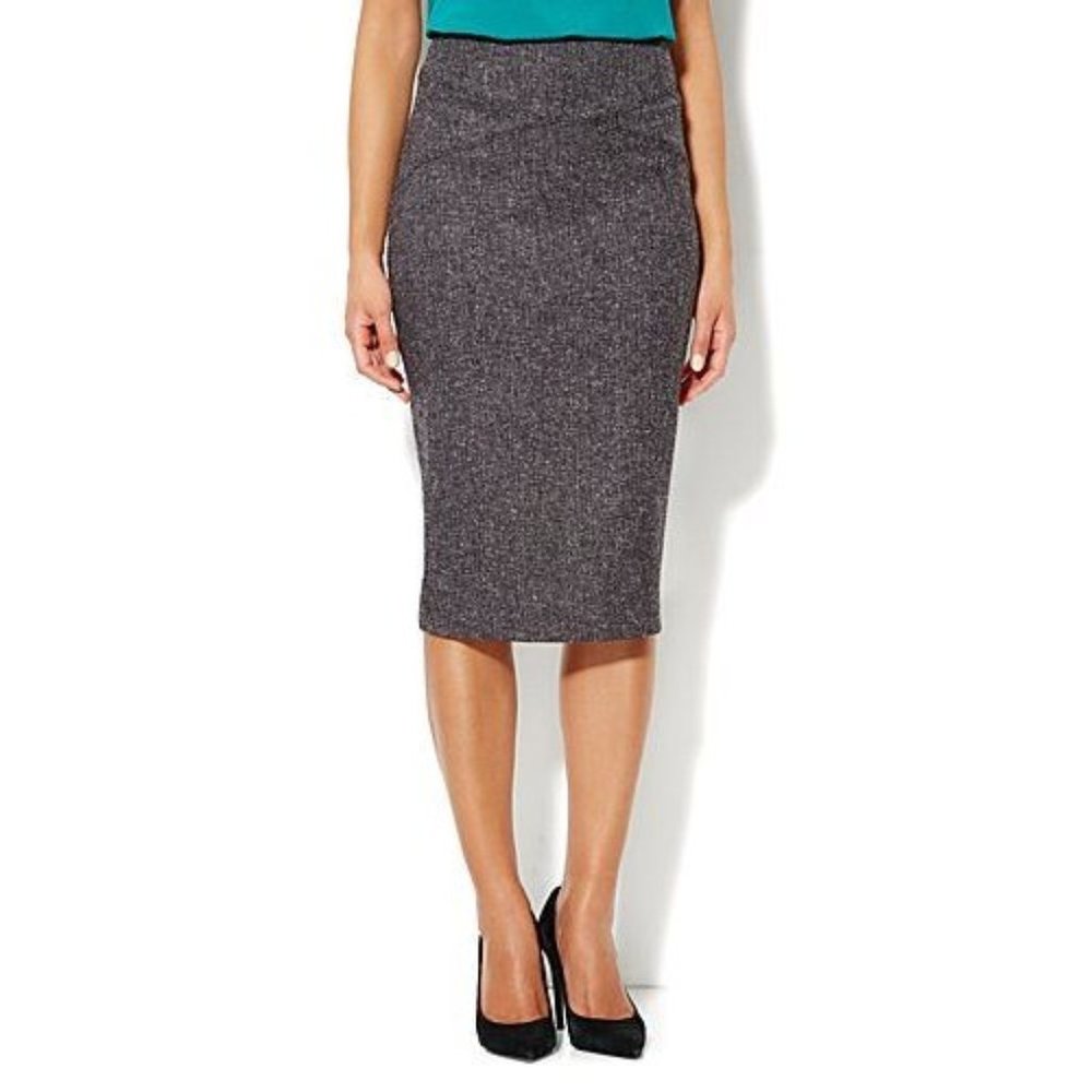 New York & Company 7th Avenue Suiting Collection Seamed Pencil Skirt 10